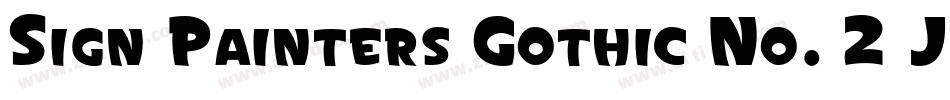 Sign Painters Gothic No. 2 JL字体转换